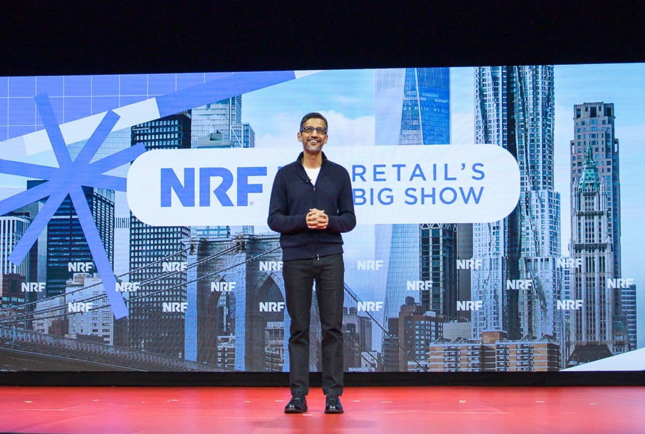 Sundar Pichai took the stage at NRF 2026 to announce UCP